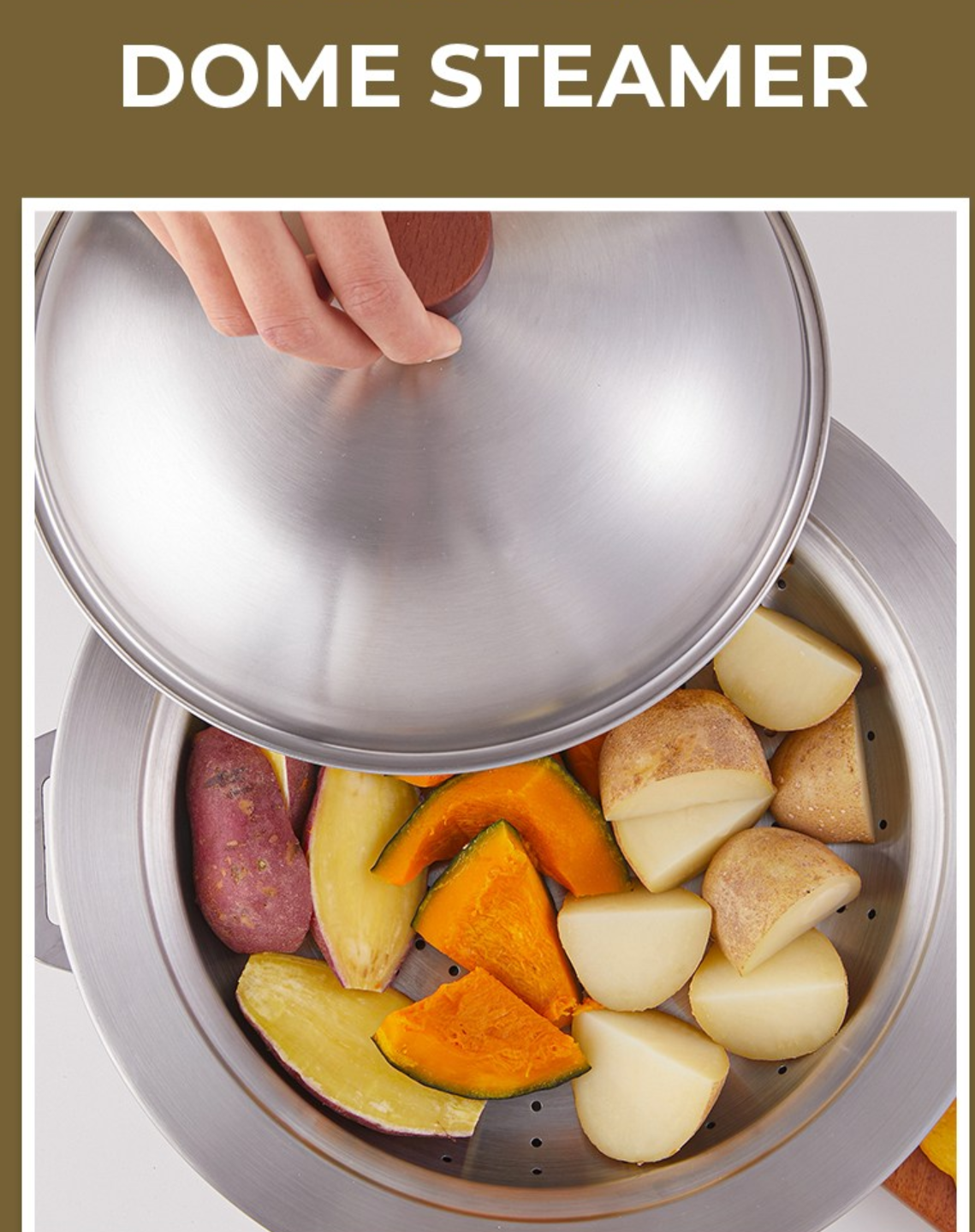 HanStyle Multi-Purpose Stainless Steamer ??Universal Fit for 24??8cm Cookware