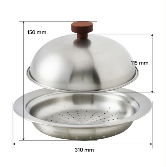 HanStyle Multi-Purpose Stainless Steamer ??Universal Fit for 24??8cm Cookware