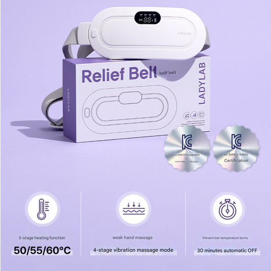 LadyLab Relief Belt — Wireless Heating Pad for Period Pain & Back Relief