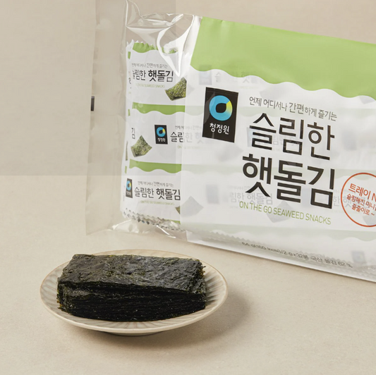 Chungjungone Slim & Crispy Korean Roasted Seaweed (2g × 64 packs, 128g)