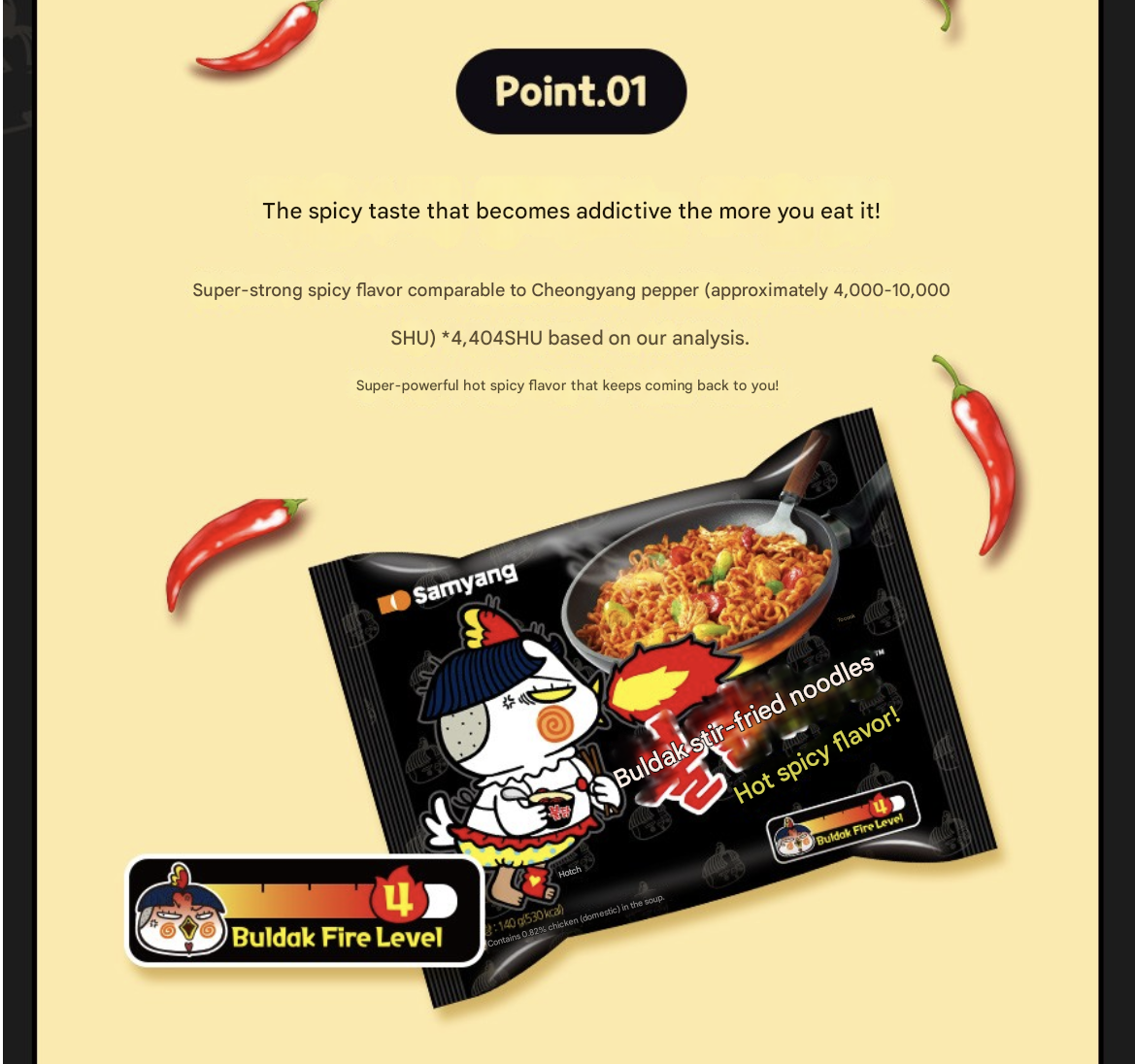 Buldak Bokkeummyun – Carbonara 4 Packs (Spicy Korean Ramen)
