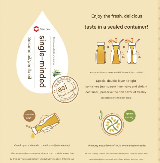 Sempio Oil Duo – Perilla & Sesame Oil 200ml