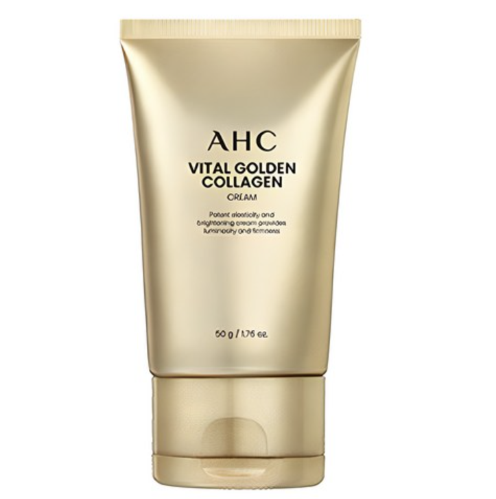 AHC Vital Golden Collagen Cream 2-Pack – Korean Anti-Aging Moisturizer for Firm, Glowing Skin