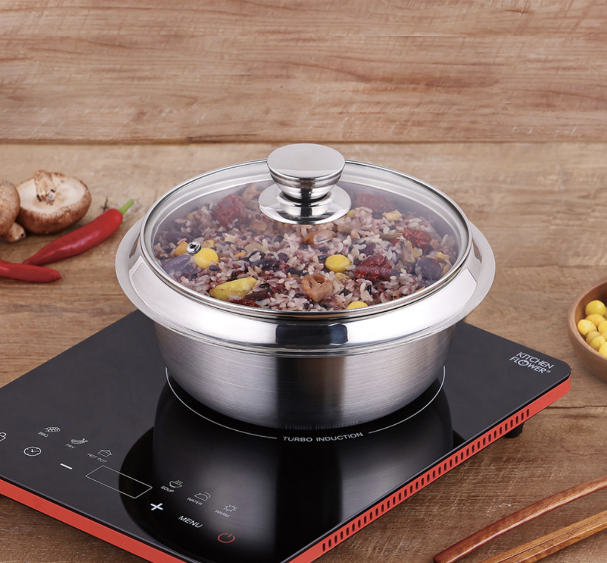 HanStyle Mini Rice Pot – For 2~3 Servings of Warm Korean Meals(16cm)