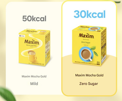Maxim Mocha Gold Zero Sugar Coffee Mix (50 sticks)
