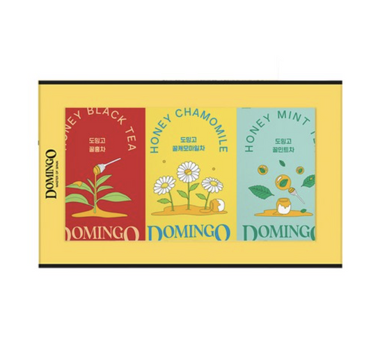 Domingo Honey Tea Gift Set – 3 Flavors, 60 Tea Bags