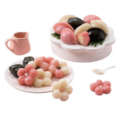 Make Your Own Korean Traditional Rice Cakes – 3-Color Songpyeon DIY Kit