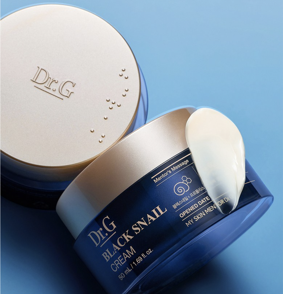 Dr.G Black Snail Cream Set – Korean Snail Mucin Repair Cream for Glowing, Firm Skin