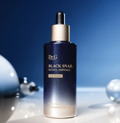 Dr.G Black Snail Retinol Ampoule 50ml × 4 Set – Gentle Korean Retinol for Firm, Radiant Skin
