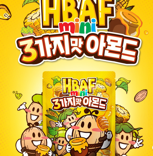 [HBAF] Mini Almond Variety Pack - 3 Flavors (15p, 300g)