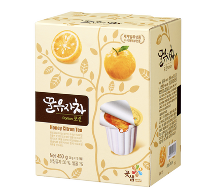 Honey Yuzu & Grapefruit Tea Portion (15g x 15ea x 2 Flavors)