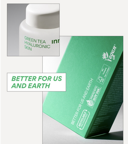 Innisfree Green Tea Hyaluronic Skin + Lotion Set | Light, Long-Lasting Hydration