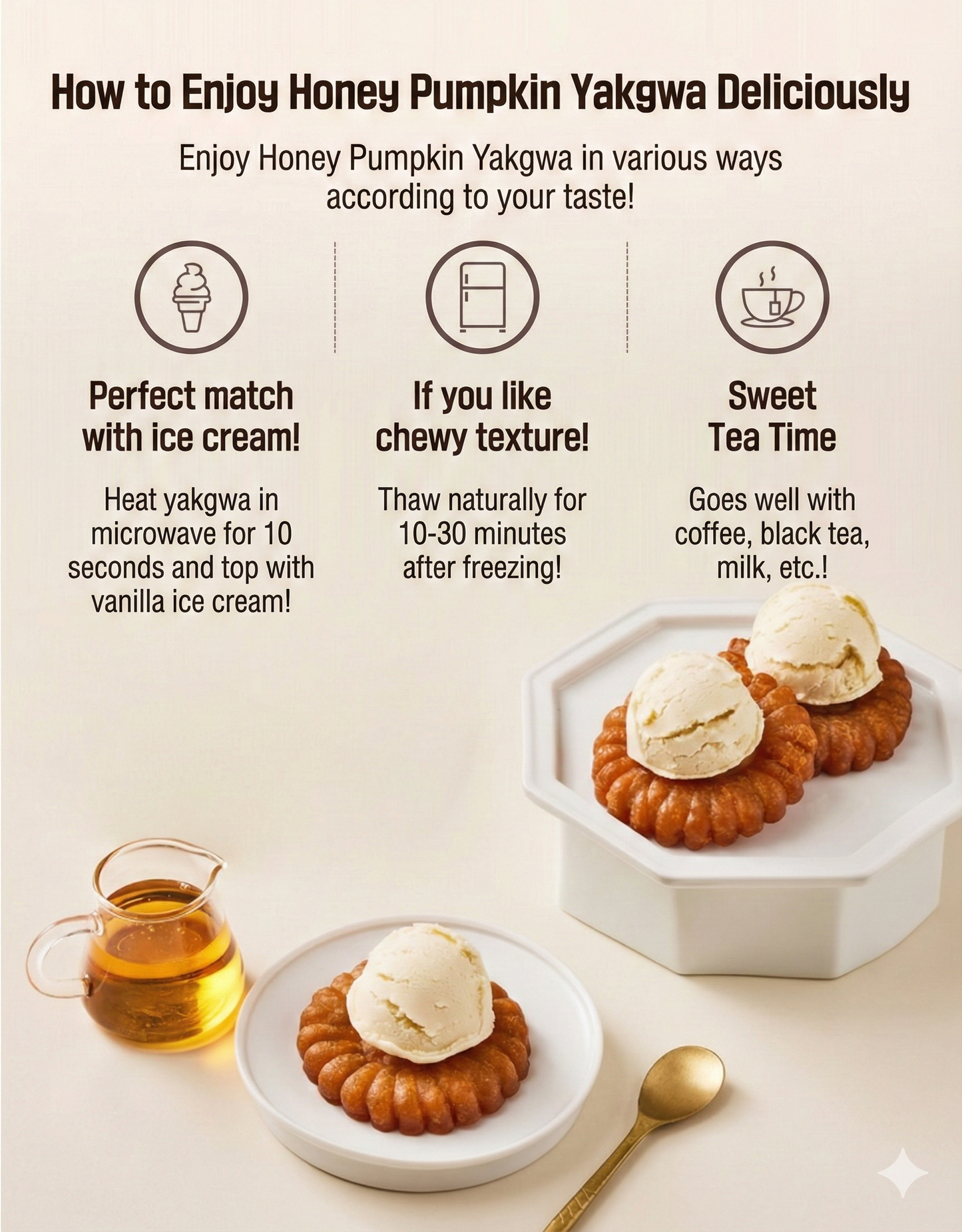 Sweet & Chewy New Pumpkin Yakgwa - Traditional K-Dessert (600g, 20pcs)