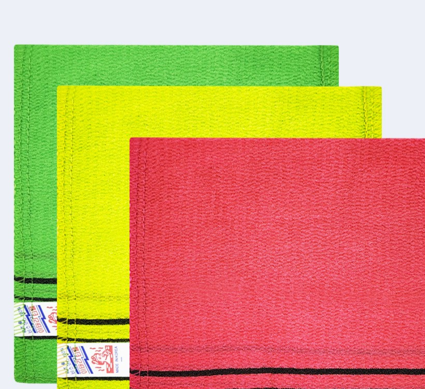 Korean Spa Set: 5-Grain Scrub Soap + 5 Italy Towels (Value Pack)