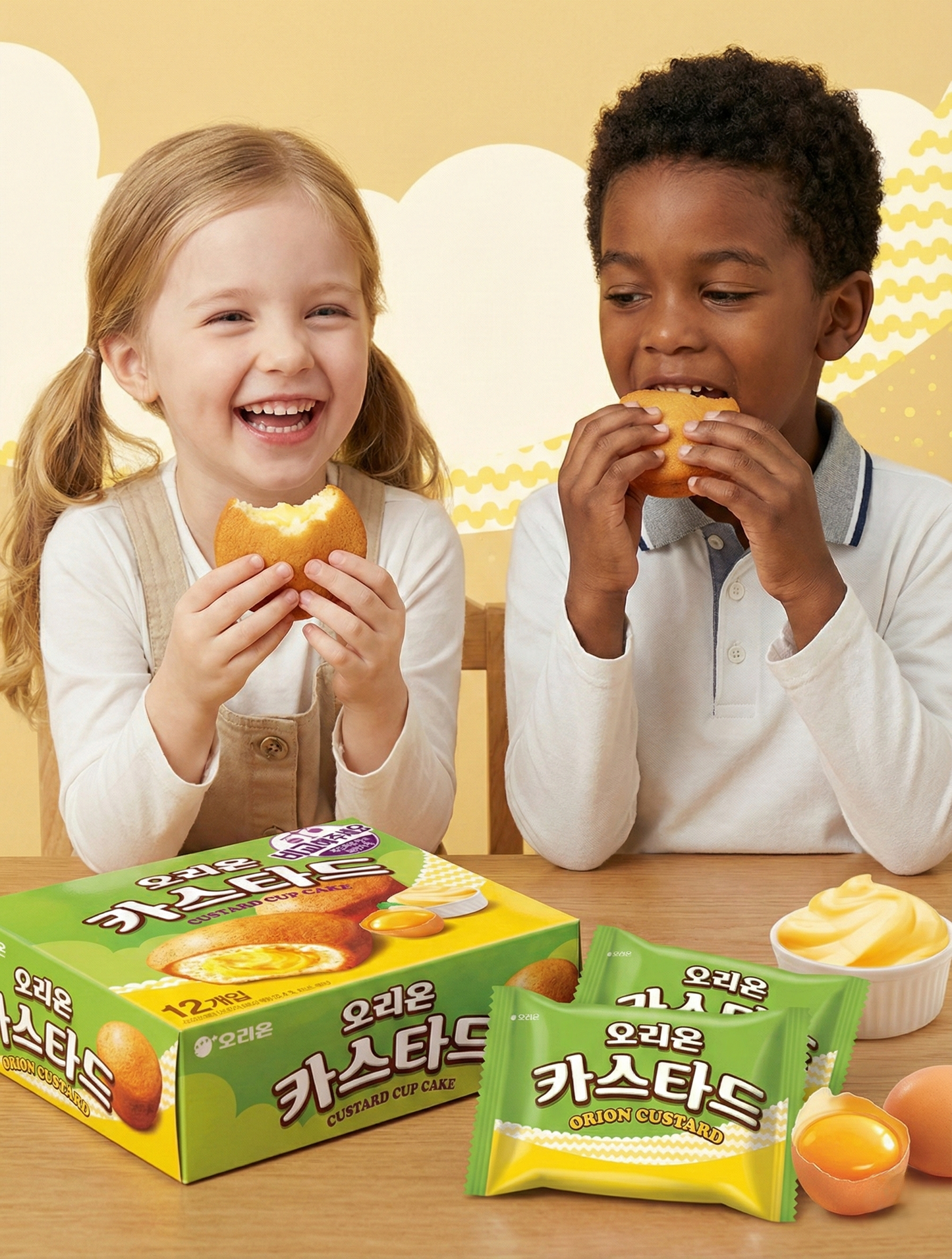 [Orion] Ultimate Korean Snack Combo: Choco Pie 情 (12p) + Soft Custard (12p) Value Set, 744g