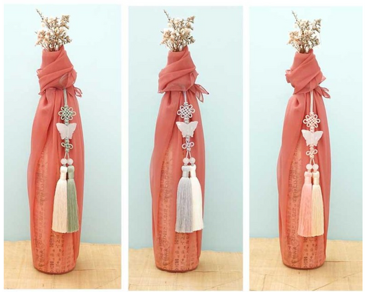 The Eternal Grace: Korean Jade Butterfly Norigae - Traditional Ornament & Decor