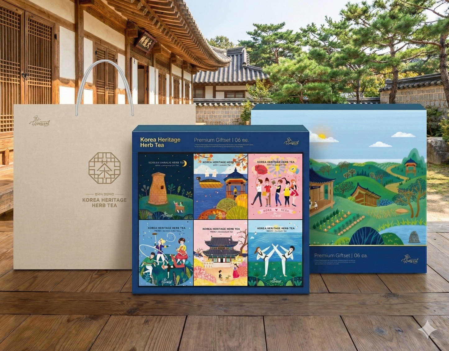 [Arumdree] Premium Korean Traditional Tea Gift Set - 6 Flavors for Wellness & Vitality